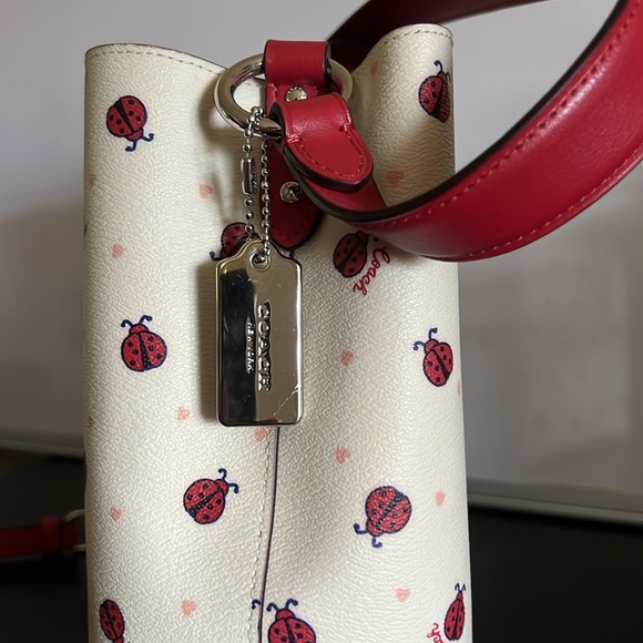 COACH Mini Town Bucket Bag With Ladybug 🐞 Print - Picture 6 of 7